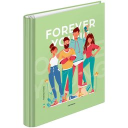 Тетрадь 120л. на кольцах "Стиль. Forever young", сменный блок (ТК120_45957, "ArtSpace") глянц. ламинация