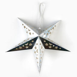 Новогоднее ёлочное украшение звезда с гирляндой «Космическое небо», 45×45 см, модель G-12