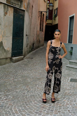 FLORAL EMBROIDERY JUMPSUIT - Zara фото 8
