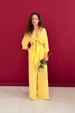 Блузка СЕТ029/05/Желтый - M&G all natural фото 3