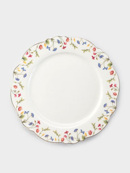 Тарелка WY Flowers song, d=26.5 см, фарфор, белая