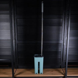 Ведро с вертикальным отжимом и шваброй Моп / S2-1 /уп 24/ голубой - Галеонтрейд фото 8