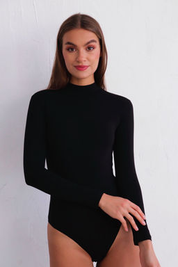 11499 Боди из трикотажного хлопка чёрное - Martichelli фото 3