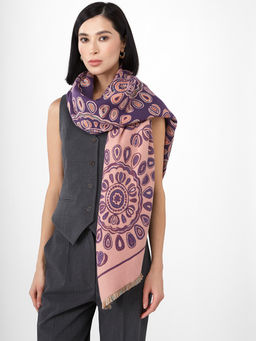 в составе ШЕРСТЬ и КАШЕМИР Большой, мягкий, теплый однотонный двусторонний палантин. - Tantino фото 6