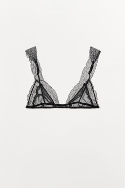 VISCOSE LACE TRIANGLE BRALETTE - Zara фото 6