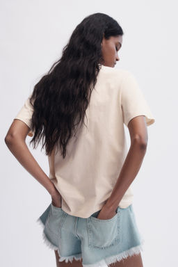 Camiseta estampada de algod?n - H&m фото 7