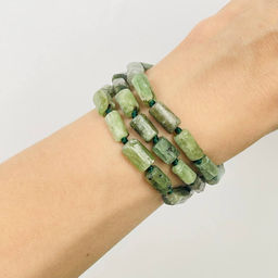 Бусины для украшений зеленого Кианита 40 см