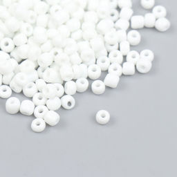 Бисер стекло 6/0 «Белоснежный» 450 г