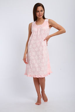 Ночная сорочка из кулирки Василиса персиковый
