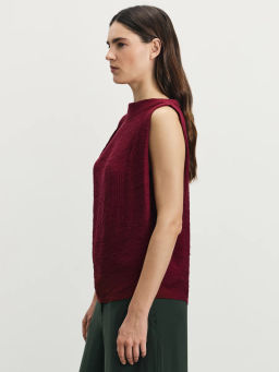 Блуза ассиметричного кроя с содержанием вискозы / Zarina  фото 4