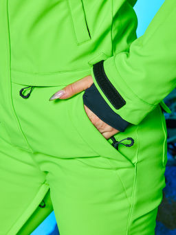 Женский сноубордический горнолыжный комбинезон Alpha Endless Aeternitas 223/2305 FAG - Салатовый  фото 9