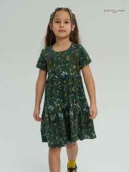 Платье Тия горчичные ветки - Sovalina фото 14