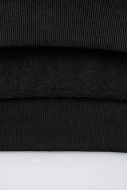 SWEATSHIRT AND WIDE-LEG TROUSERS SET WITH LABEL TEXTURE - Zara фото 8