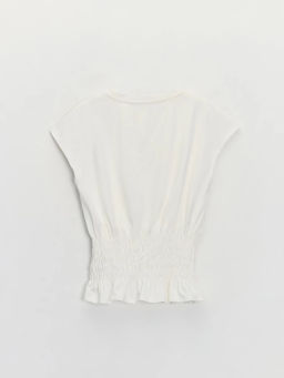 Приталенная футболка из хлопка ZR2605023407-2 / Zarina