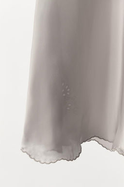 EMBROIDERED SATIN CAMISOLE DRESS - Zara фото 7