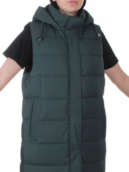 817 DK. GREEN Жилет утепленный зимний женский (150 гр. холлофайбер)