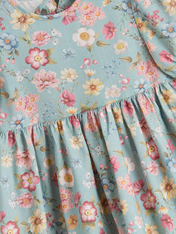 ?i?ekli K?z ?ocuk Elbise