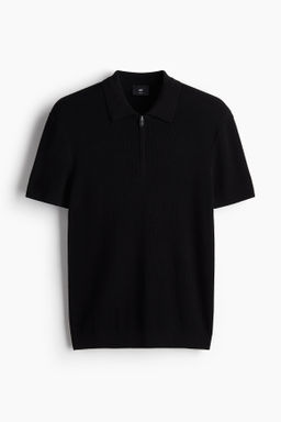 Polo con media cremallera Slim Fit