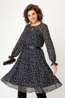 Платье Swallow 650 черно-белая роза фото 2