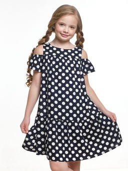 Платье в горох 22-7180 голубой горох - Mini maxi фото 12
