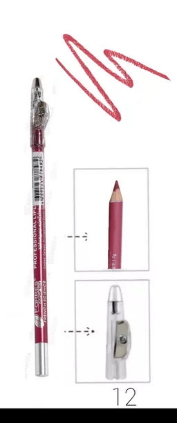 FARRES /W207-012/ Карандаш с точилкой № 012 "розовая роза". (12)