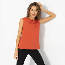 Блуза в трендовом цвете, Легкое настроение (терракот) - Charutti фото 4