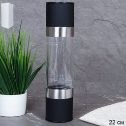 Мельница для перца 22 см / РН-456 /уп 50/ черная механическая 2 в 1