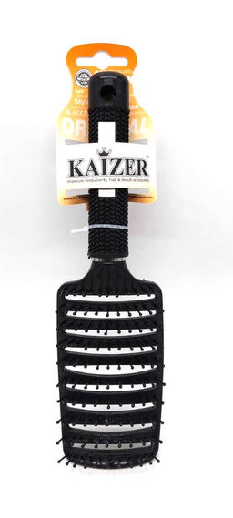 KAIZER /802425/ Расческа массажная, вентиляционная, прямоугольная, антистатик, длина 255 мм