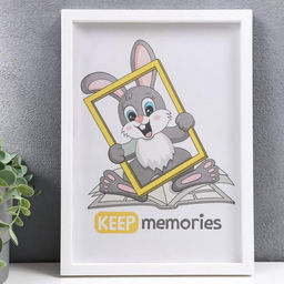 Фоторамка для фото 21×30 см Keep memories, Trinity, белый, (пластиковый экран)