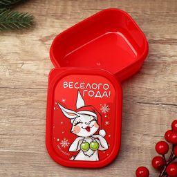Ланч - бокс новогодний Весёлого года, 150 мл
