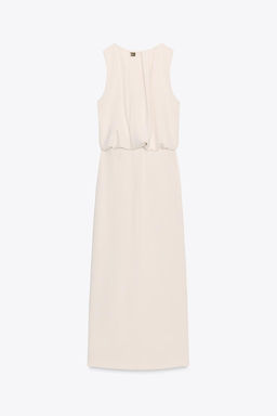 GATHERED WAIST MIDI DRESS - Zara фото 9