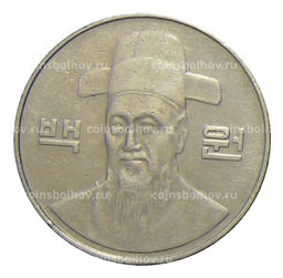 Монета 100 вон 2004 года Южная Корея