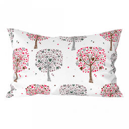 Наволочка 50х70см Дерево желаний, с клапаном-запахом, поплин 115г/м2, хлопок 100%, упаковка ПП 12х6см, Домашняя мода (Россия)