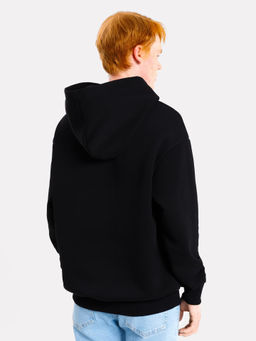 Худи мужское в черном цвете с принтом черный +печать 121806 - Mark formelle фото 4