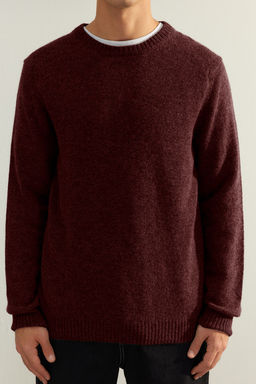 TRENDYOL MAN Limited Edition Koyu Gri Regular Fit Yunlu Bisiklet Yaka Basic Triko Kazak TMNAW24KZ00058 - Trendyolmilla фото 21