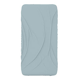 Простыня 1,5 спальная "Голубая мята" 150х220см, сатин 135г/м2, хлопок 100%, упаковка "классическая" ПВХ 28х41см, "Домашняя мода" (Россия)