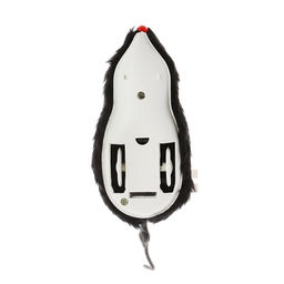 Мышь заводная меховая, 12 см, чёрная - Пижон фото 5