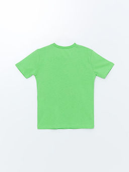 Bisiklet Yaka K?sa Kollu Bask?l? Erkek Bebek Ti??rt - Waikiki фото 2