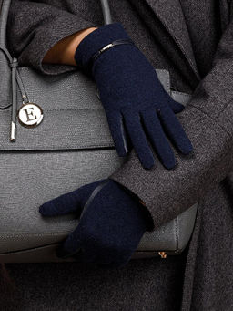 Перчатки женские 100% ш IS0150 d.blue - Eleganzza фото 5