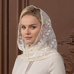 Косынка Кремовая нежность - Мастерская ПОКРОВ фото 8