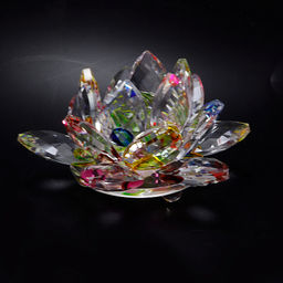 Лотос хрустальный радужные переливы 5см-9см