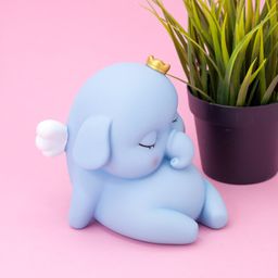 Копилка "King elephant", blue (14 см), пластик