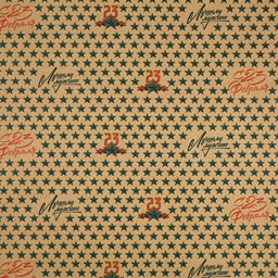 Цена за 10 шт. Бумага упаковочная крафтовая «23 февраля», 50×70 см