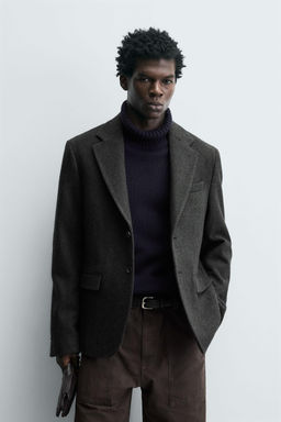 HERRINGBONE TEXTURED BLAZER - Zara фото 2