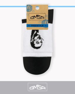 Носки OMSA FREESTYLE 604 - Дали Nero/Bianco  фото 5
