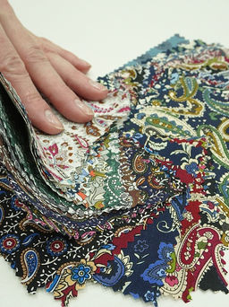 Комплект образцов "Импортный хлопок: дизайн пейсли"