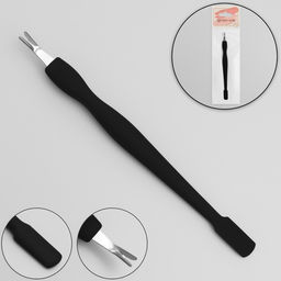 Цена за 2 шт. Триммер - пушер, 12 см, покрытие Soft Touch, чёрный