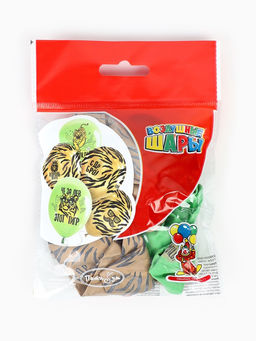 Воздушные шары латексные 12" «С днём рождения. Тигр», набор 10 шт.