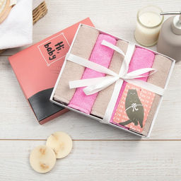 Махровые полотенца Этель Hi, baby, 30?30 см - 5 шт., хлопок 100%