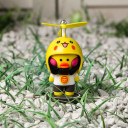 Утка с пропеллером, жёлтая